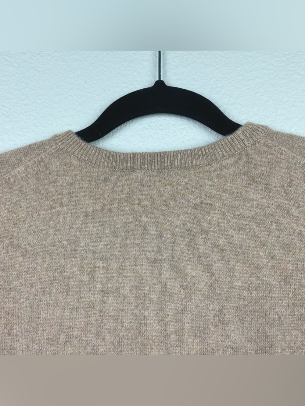 Sandro Women's XS Cashmere Sweatshirt Crewneck Sweater Camel Light Brown Luxury - Picture 15 of 15